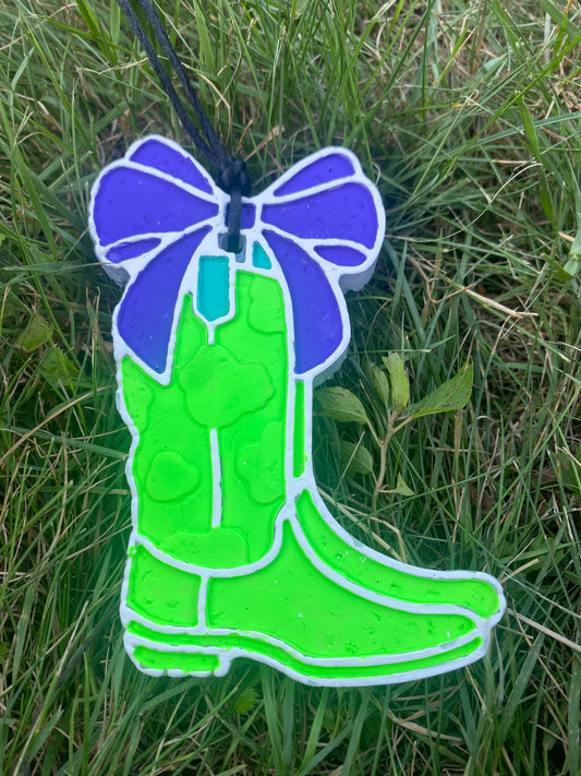 cowgirl boot freshie- Waikiki beach coconut
